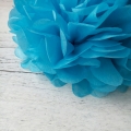 Umiss flores de papel de seda azul pompones de papel para decoraciones de Navidad cumpleaños boda despedidas