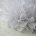 Papel de seda blanco Deco de umiss partido Pom Pom flores fabricante chino