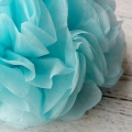 Umiss papel de seda pompones azul cielo tejido flores para cumpleaños boda Nochevieja Pascua Halloween regreso a la escuela