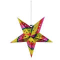 Umiss por mayor 2017New decoración hoja papel 3D Star para la exhibición de decoración y Navidad