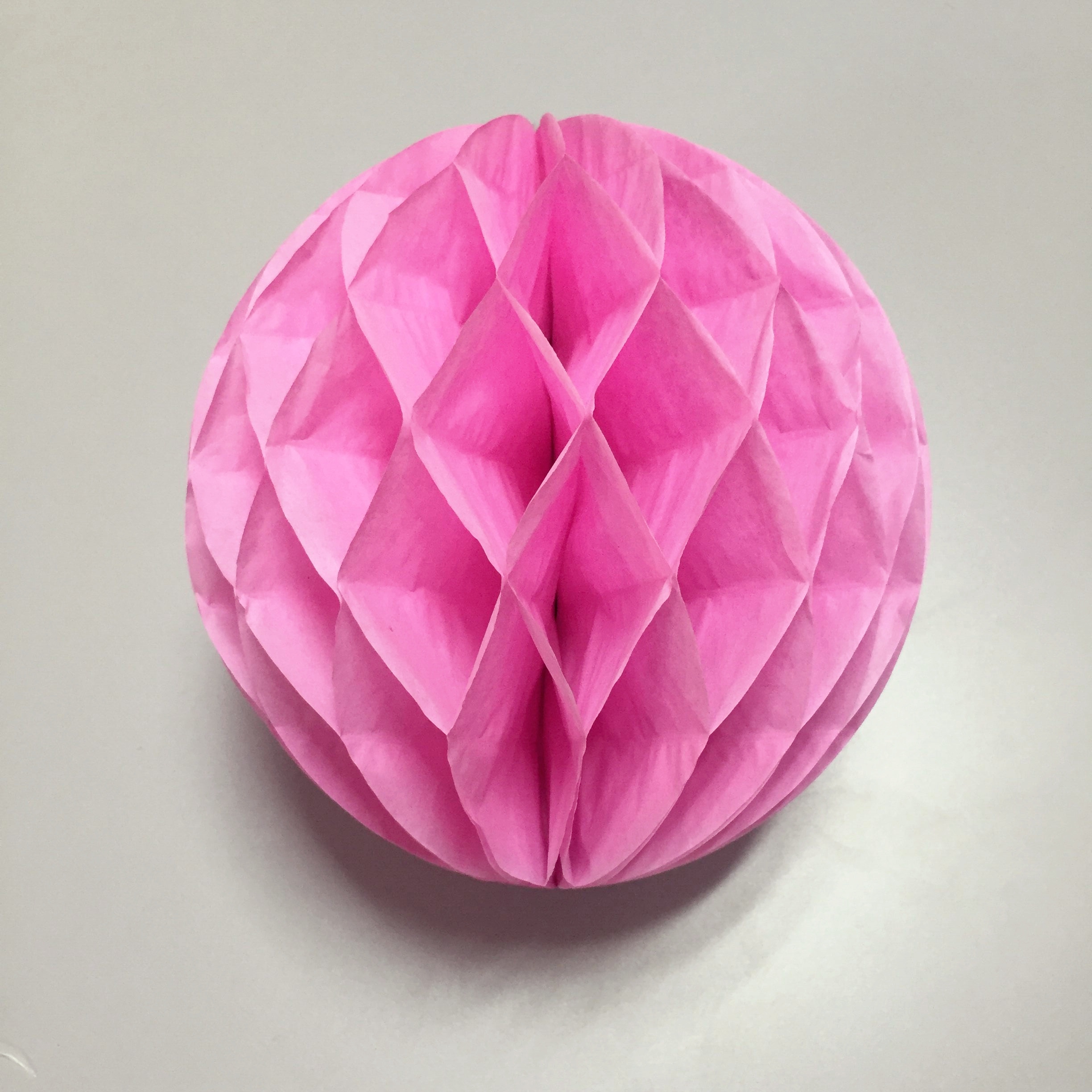 pink paper honeycomb for party decoration