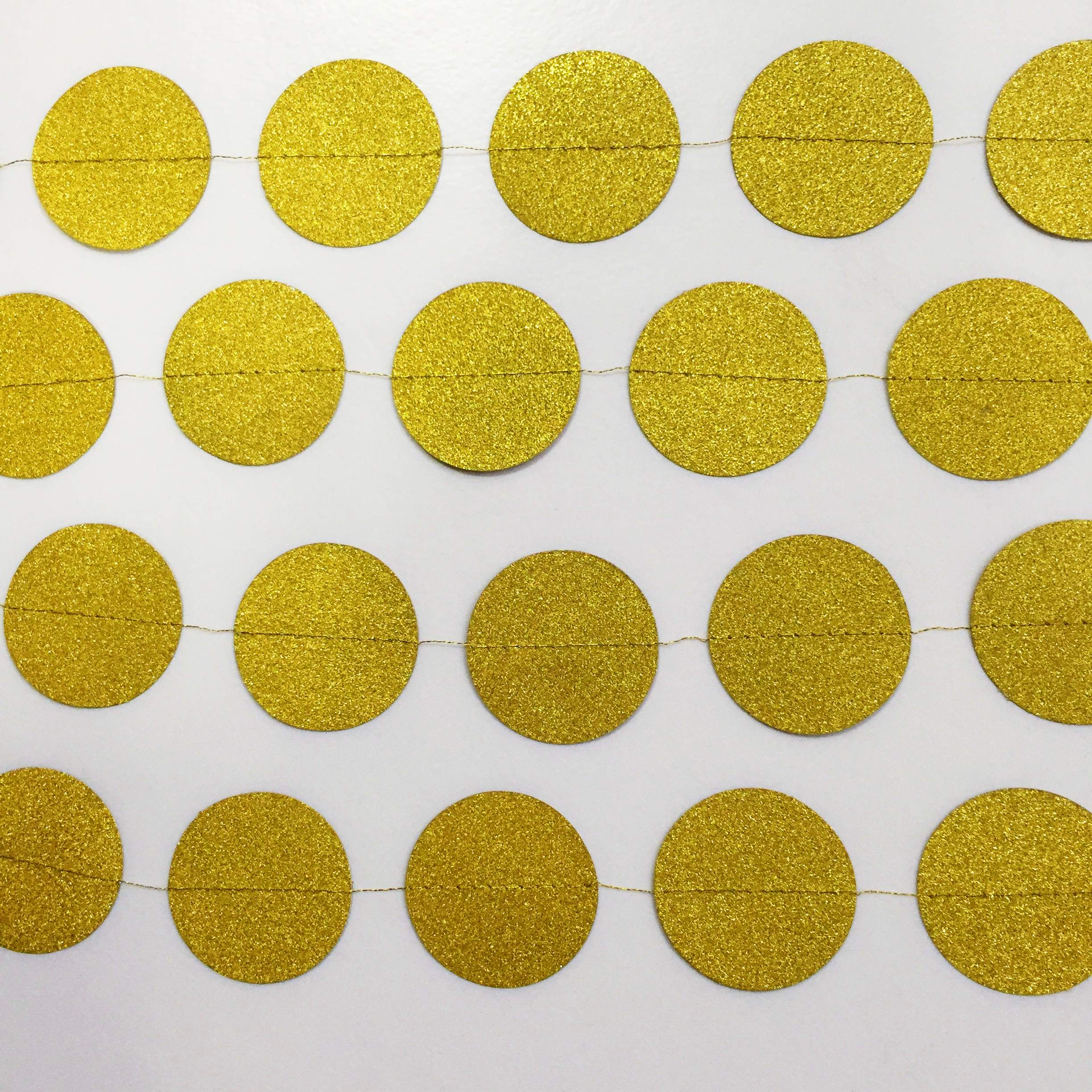circle gold garland for party decoration