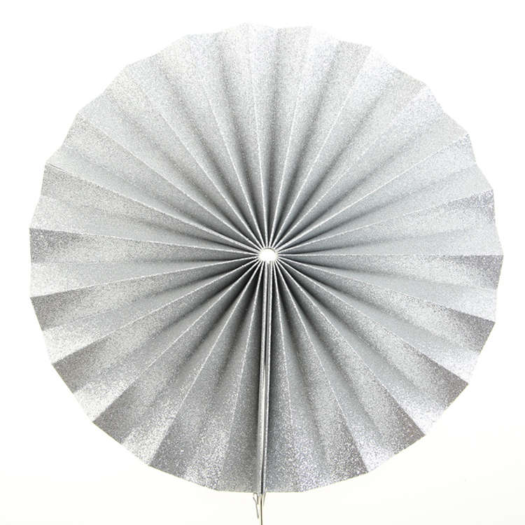silver paper fan