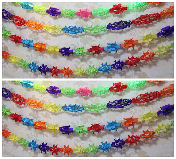 UMISS Original High Quality Colorful Paper Garland For Birthday Party Decoration