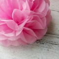 Umiss papel de seda rosa Pom Poms flores para boda cumpleaños graduación y hogar y decoración nupcial ducha cotillón