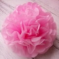 Umiss papel de seda rosa Pom Poms flores para boda cumpleaños graduación y hogar y decoración nupcial ducha cotillón