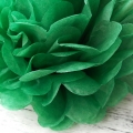 pompones de papel de seda verde de vacaciones, fiestas de Navidad suministros