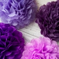 Umiss violeta set pompones de papel de seda despedidas fiesta boda graduación día de San Valentín