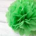 bolas de flores de papel de seda verde manzana, poms del pom para la venta de la boda