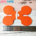 Umiss de papel cuatro guirnalda de papel de hoja naranja una para tu gran boda fiesta decoración baby shower