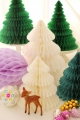Árbol de Navidad bolas de nido de abeja de papel para la decoración de la fiesta