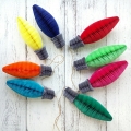 Pack de 8 colores bombilla en forma de bolas de papel de tejido panal tienda primavera