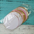 Umiss mezclado oro rosa blanca guirnalda de papel para fiestas