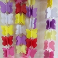 Umiss papel tejido 3d mariposa guirnaldas para colgar de la pared decoración