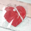 Guirnalda de papel de corazón rojo decorativo DIY para la decoración de la boda