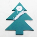 Umiss de papel plegable de árboles de Navidad y nieve colgante guirnalda para decoraciones de Navidad