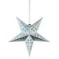 Umiss papel estrella plata hoja de oro 3D colgante decoración para Navidad y decoración del compromiso