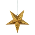 Umiss papel estrella plata hoja de oro 3D colgante decoración para Navidad y decoración del compromiso