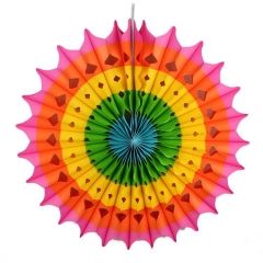 large round folding round paper flower