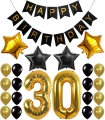 Trigésimo 50.o kit de las decoraciones de la fiesta de cumpleaños con la celebración chispeante 50 remolinos que cuelgan