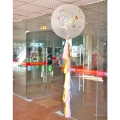 Decoraciones de la fiesta de cumpleaños de 36 pulgadas (90cm) con globos y guirnaldas de papel