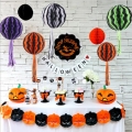 kit de decoraciones de halloween bola de panal de papel